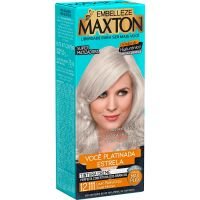Tinta De Cabelo Maxton Loura Platinada +Estrela Louro Platina Cinza Super Intenso 12.111 - Cod. 7896013562566