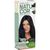 Tinta De Cabelo Natucor Naturalmente Elegante Preto Azulado 1.7 Kit Completo - Cod. 7896013502562