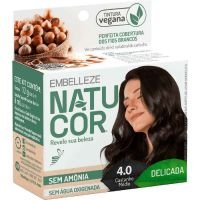 Tinta De Cabelo Natucor Naturalmente Delicada Avelã Castanho Médio 4.0 Kit Econômico - Cod. 7896013500384