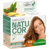 Tinta De Cabelo Natucor Naturalmente Deslumbrante Louro Claro 8.0 - Cod. 7896013567196