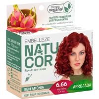 Tinta De Cabelo Natucor Naturalmente Arrojada Vermelho Cereja 6.66 - Cod. 7896013565918