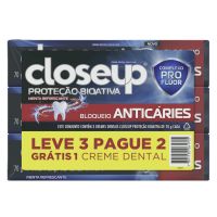 Oferta Creme Dental Close Up Proteção Bioativa Bloqueio Anticáries 70g - Cod. 7891150061705
