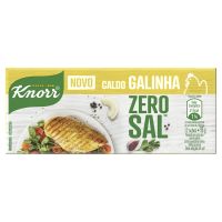 Caldo Tabletes Knorr Galinha Zero Sal Caixa 12 Unidades 96g - Cod. 7891150084902