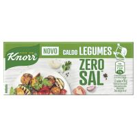 Caldo Tabletes Knorr Legumes Zero Sal Caixa 12 Unidades 96g - Cod. 7891150084926