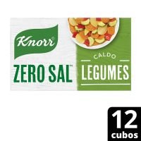 Caldo Tabletes Knorr Legumes Zero Sal Caixa 12 Unidades 96g - Cod. 7891150084926