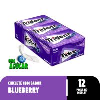 Goma de Mascar Trident Blueberry Zero Açúcar com 14 unidades de 25,2Gr - Cod. 7622210573476