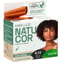 Tinta de Cabelo Natucor Marrom Canela 4.15 - Cod. 7896013503965