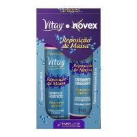 Shampoo e Condicionador Vitay Novex Reposição de Massa Kit 300mL - Cod. 7896013561897