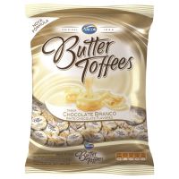 Bolsa de Bala Butter Toffes Chocolate Branco 600g (92 un/cada) - Cod. 7891118014491