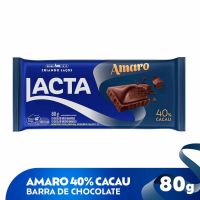 Chocolate Meio Amargo Amaro 40% cacau 80gr - Cod. 7622210674432