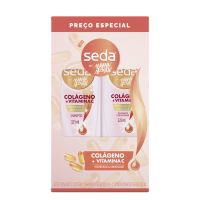Kit Shampoo e Condicionador Seda by Niina Secrets Colágeno e Vitamina C 325mL - Cod. 7891150084780