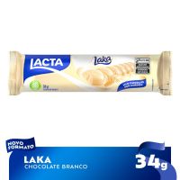 Barra de Chocolate Branco Lacta Laka 34gr - Cod. 7622210573353