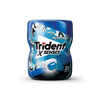Chiclete Trident X Senses Peppermint Zero Açúcar Pote 54gr - Cod. 7622210573261C6