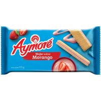 Biscoito Aymoré Wafer Morango 115g - Cod. 7896058256482