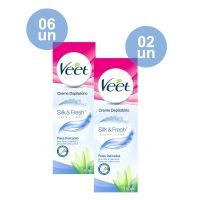COMBO LEVE 6 PAGUE 4 Creme Depilatório Corporal Veet Peles Delicadas - 180ml - Cod. C66845