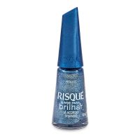 Esmalte Risqué Livre para Brilhar Azul Metálico Já Acordo Divando 8mL - Cod. 7891350040401
