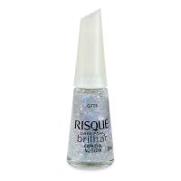 Esmalte Risqué Livre para Brilhar Glitter Prata Capricha no Glow 8mL - Cod. 7891350040357