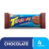 Biscoito Recheio Chocolate Trakinas Pacote 42g - Cod. 7622210569585