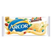 Tablete de Chocolate Branco Arcor Rocklets 80gr - Cod. 7898142865464