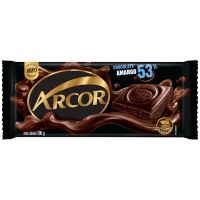 Display de Tablete de Chocolate Arcor Amargo 53% Cacau 100g (14 un/cada) - Cod. 7898142861794