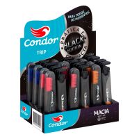 Escova Dental Macia Condor Trip Cabeça M 24 Unidades Black Edition - Cod. 7891055324097