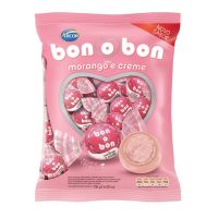 Bolsa de Bombom de Chocolate Bonobon Morango 15g (50 un/cada) - Cod. 7898142863118