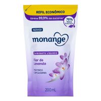 Sabonete Líquido Monange Refil Flor de Lavanda 200mL - Cod. 7896235354284