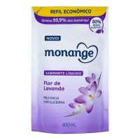 Sabonete Líquido Monange Refil Flor de Lavanda 400mL - Cod. 7896235354277