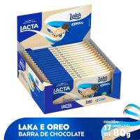 Chocolate Branco Lacta Laka Oreo 80g | Display 17 unidades - Cod. 7622210674364