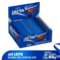 Chocolate Lacta ao Leite 80g | Display 17 unidades - Cod. 7622210674029