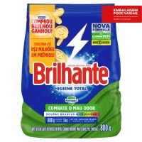 Lava-Roupas em Pó Brilhante Roupas Brancas e Coloridas Higiene Total Antibac Pacote 800g - Cod. 7891150066625