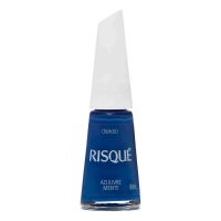 Esmalte Risqué Azul Cremoso Azulivre Mente 8mL | Caixa com 6 unidades - Cod. 7891350034226