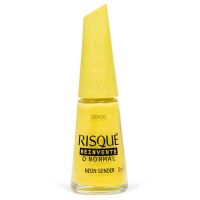 Esmalte Amarelo Cremoso Risqué Neon Gender 8mL | Caixa com 6 unidades - Cod. 7891350040340