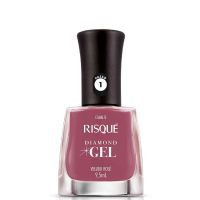 Esmalte Risqué Diamond Gel Veludo Rosé Cremoso 9,5mL | Caixa com 6 unidades - Cod. 7891350037296