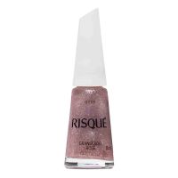 Esmalte Risqué Glitter Rosé Granulado Rosé 8mL | Caixa com 6 unidades - Cod. 7891182020503