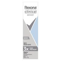 Desodorante Aerosol Rexona Clinical Sem Perfume 150ml - Cod. 7891150068728