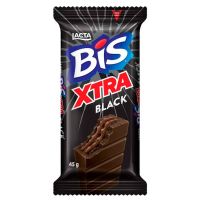 Wafer Bis Recheio e Cobertura Chocolate Lacta Black Xtra | Pacote 45g - Cod. 7622210595300C24