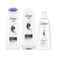Combo Compre 12 shampoos + 12 condicionadores + 12 creme de pentear de Dove reconstrução completa e ganhe 3% de desconto - Cod. C71907