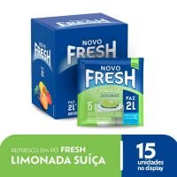 Refresco em Pó Fresh Limonada Suíça | Display com 15 unidades de 15g - Cod. 7622210529916C15
