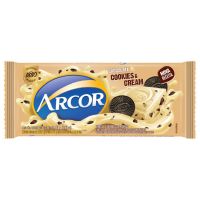Display de Tablete de Chocolate Arcor Branco com Cookies 80g (12 un/cada) - Cod. 7898142863965