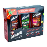 Kit Salsaretti Ketchup Bacon Jalapeno 380g - Cod. 7908529700117C6