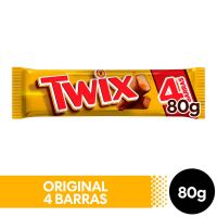 Chocolate Twix Original 4 Barras 80gr - Cod. 7896423451191C24