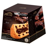 Panettone Arcor Gotas de Chocolate Meio Amargo e Recheio Dark Premium 530gr - Cod. 7896058259285