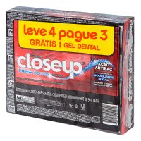 Oferta Creme Dental Closeup Red Hot Leve 4 Pague 3 90g - Cod. 7891150049949