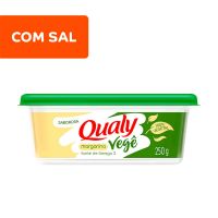 Margarina Qualy 100% Vegetal 250g - Caixa com 24 Unidades - Cod. 17891515586345