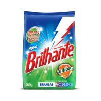 Detergente em Pó Brilhante Multi Tecidos Antibac 500g - Cod. 7891150047365