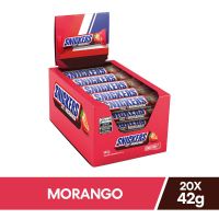Display Chocolate Snickers Morango Individual 42gr - Cod. 7896423445893