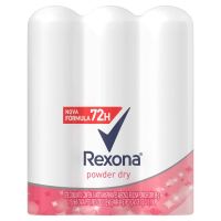 Pack Antitranspirante Aerossol Powder Dry Rexona 3 Unidades 150mL Cada Spray - Cod. 7891150069442