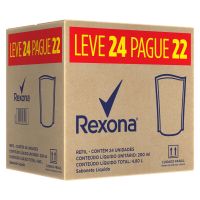 Sabonete Líquido Antibacterial Rexona Fresh Caixa Refil Leve 24 Pague 22 Unidades De 200mL cada - Cod. 7891150081956