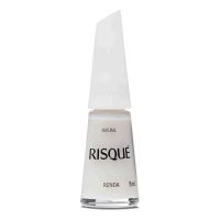 Esmalte Risqué Branco Natural Renda 8mL | Caixa com 6 unidades - Cod. 7891182007887